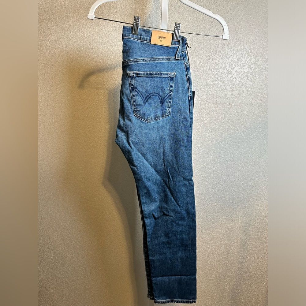 NWT EDWIN Women’s Elin Crop Straight Leg Jeans - Size 24 - Picture 7 of 9